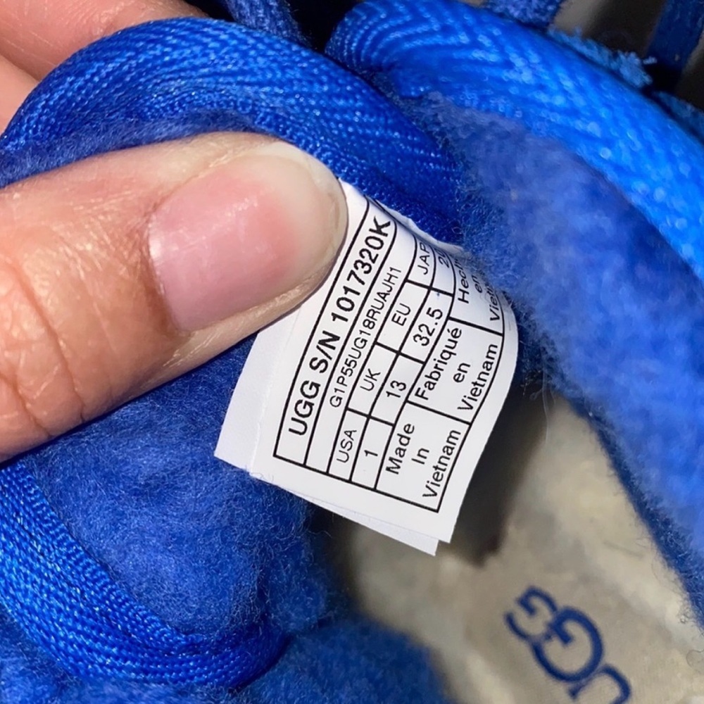 Kid's UGG Neumel II | cobalt blue | sz 1 | GUC - Picture 7 of 8